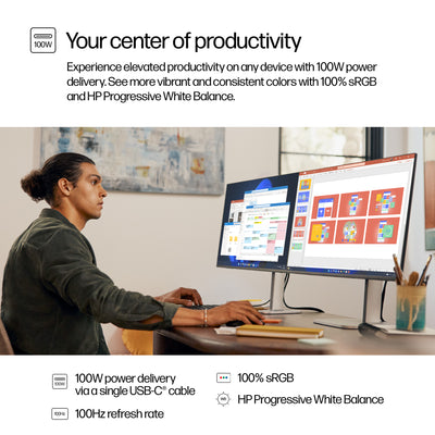 HP HPI S5 PRO 527PU QHD USB-C MNTR UNITED STATES / CANADA ENGLISH (9E0G5AA#ABA) - Cartouches Certifiees
