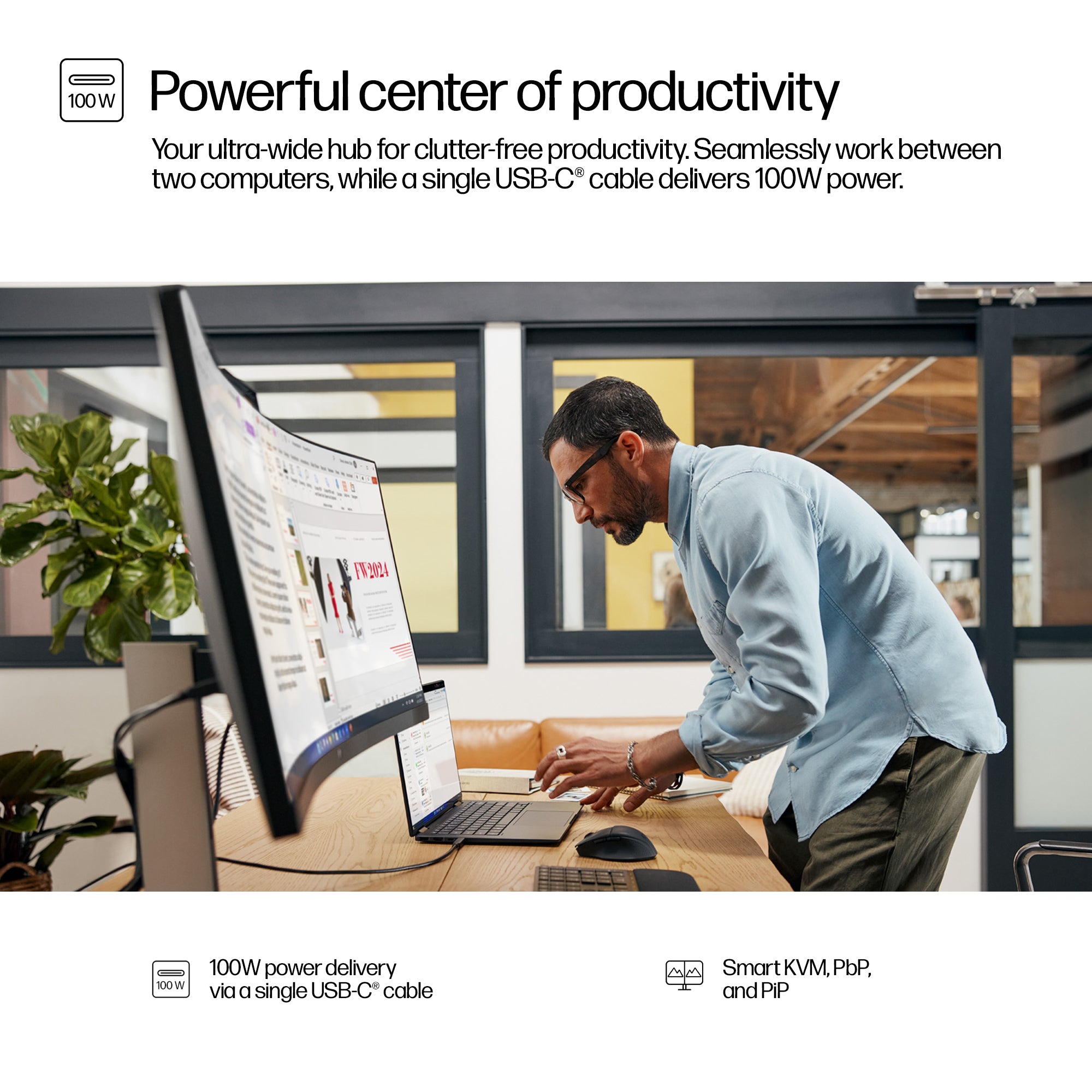 HP HPI S5 PRO 534PM WQHD USB-C CONF MNTR UNITED STATES / CANADA ENGLISH (9E0Z2UT#ABA) - Cartouches Certifiees