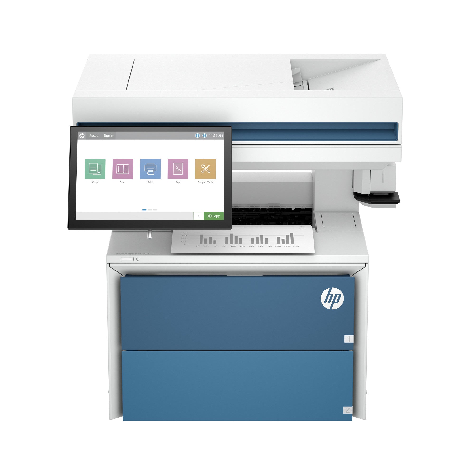 HP LaserJet Enterprise Flow MFP 5602zfw Printer (675S5A#BGJ) - Cartouches Certifiees