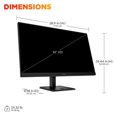 HP OMEN 32x UHD 144Hz Smart Gaming MNTR United States / Canada English (99Z68AA#ABA) - Cartouches Certifiees
