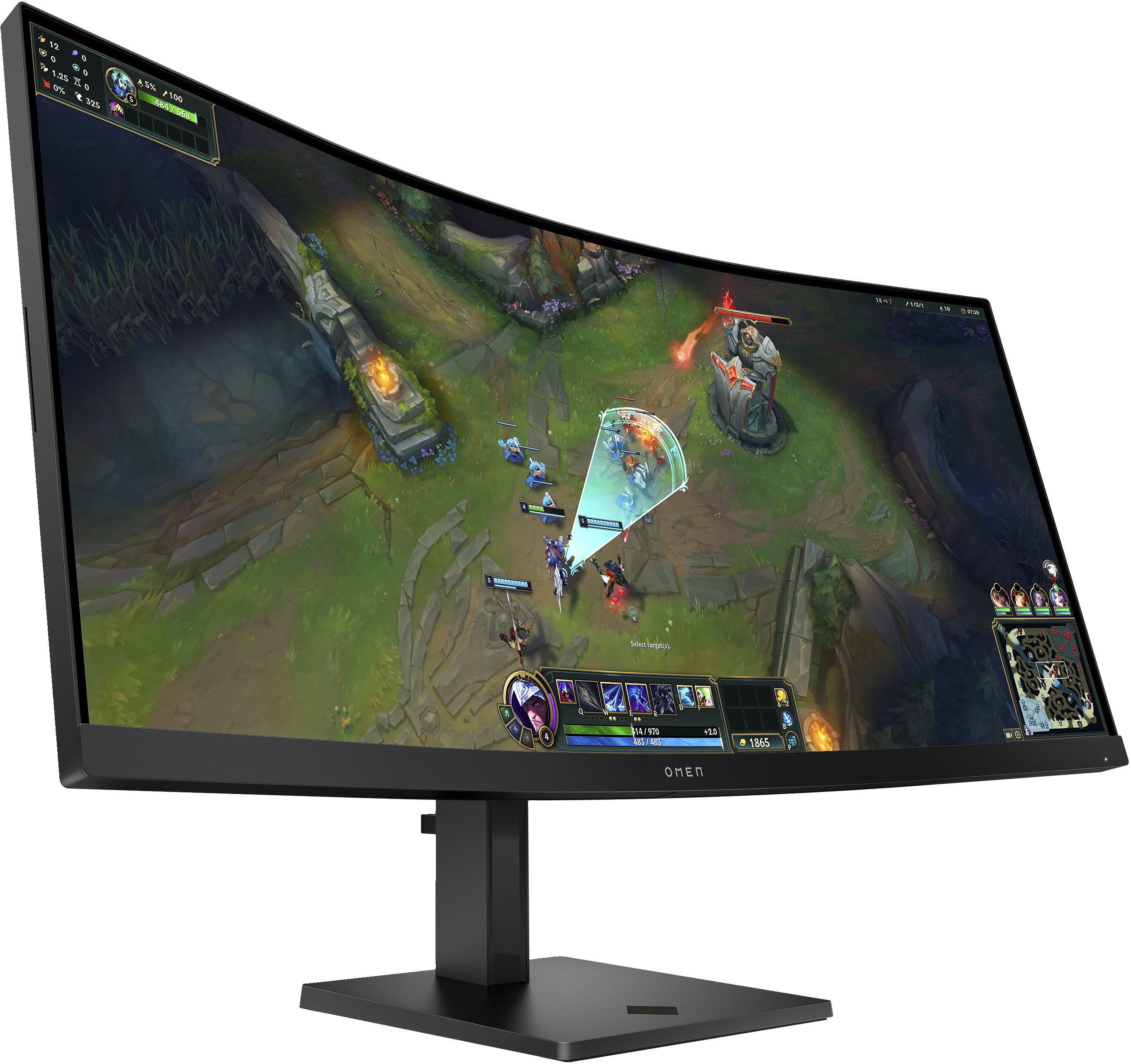 HP OMEN 34c G2 WQHD 180Hz Curved GamingMNTR United States / Canada English (AV4C1AA#ABA) - Cartouches Certifiees
