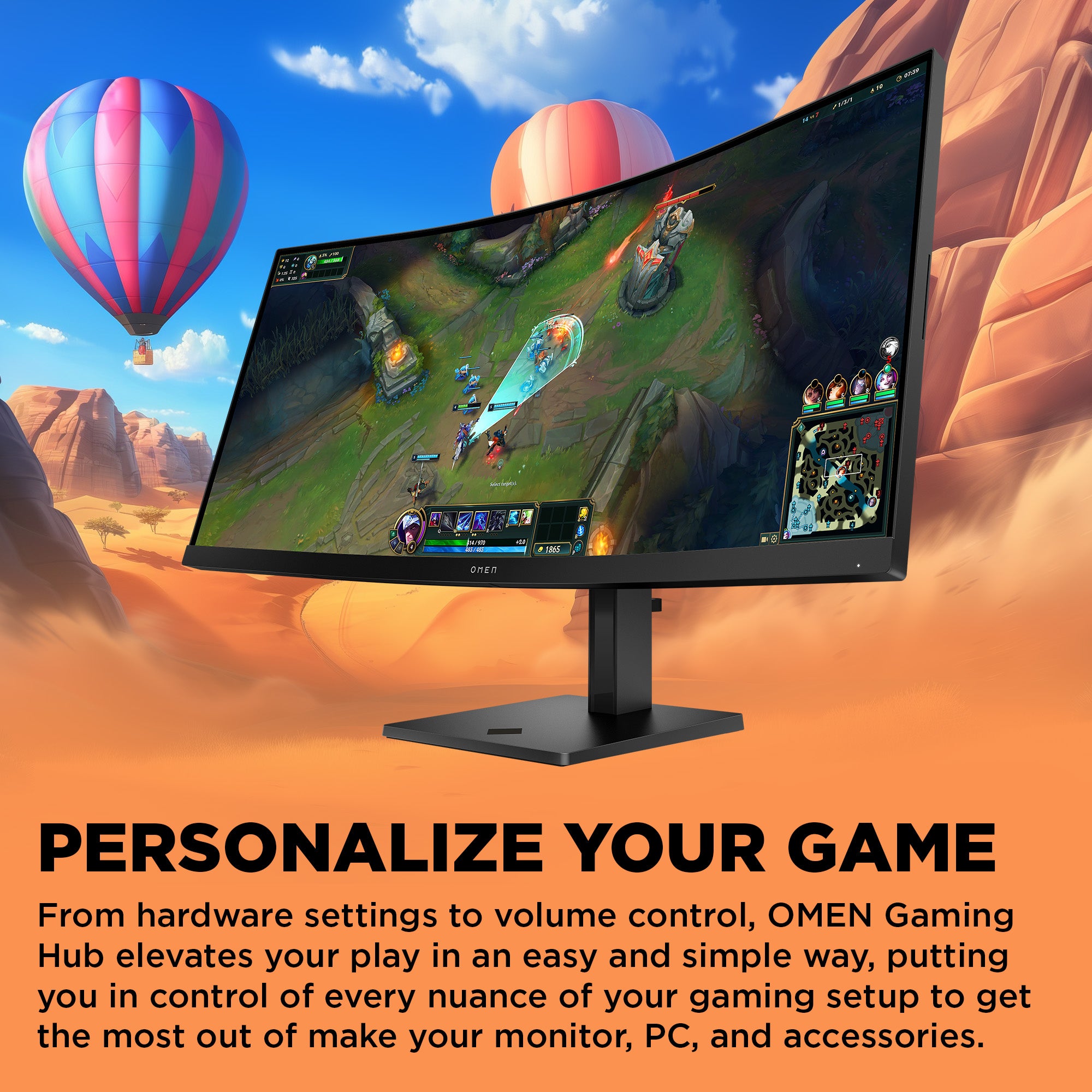 HP OMEN 34c G2 WQHD 180Hz Curved GamingMNTR United States / Canada English (AV4C1AA#ABA) - Cartouches Certifiees