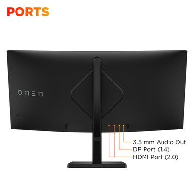 HP OMEN 34c G2 WQHD 180Hz Curved GamingMNTR United States / Canada English (AV4C1AA#ABA) - Cartouches Certifiees