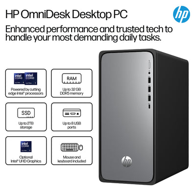 HP OmniDesk Desktop M02-0039 PC Canada - French Bilingual (BB4Y1AA#ABL) - Cartouches Certifiees
