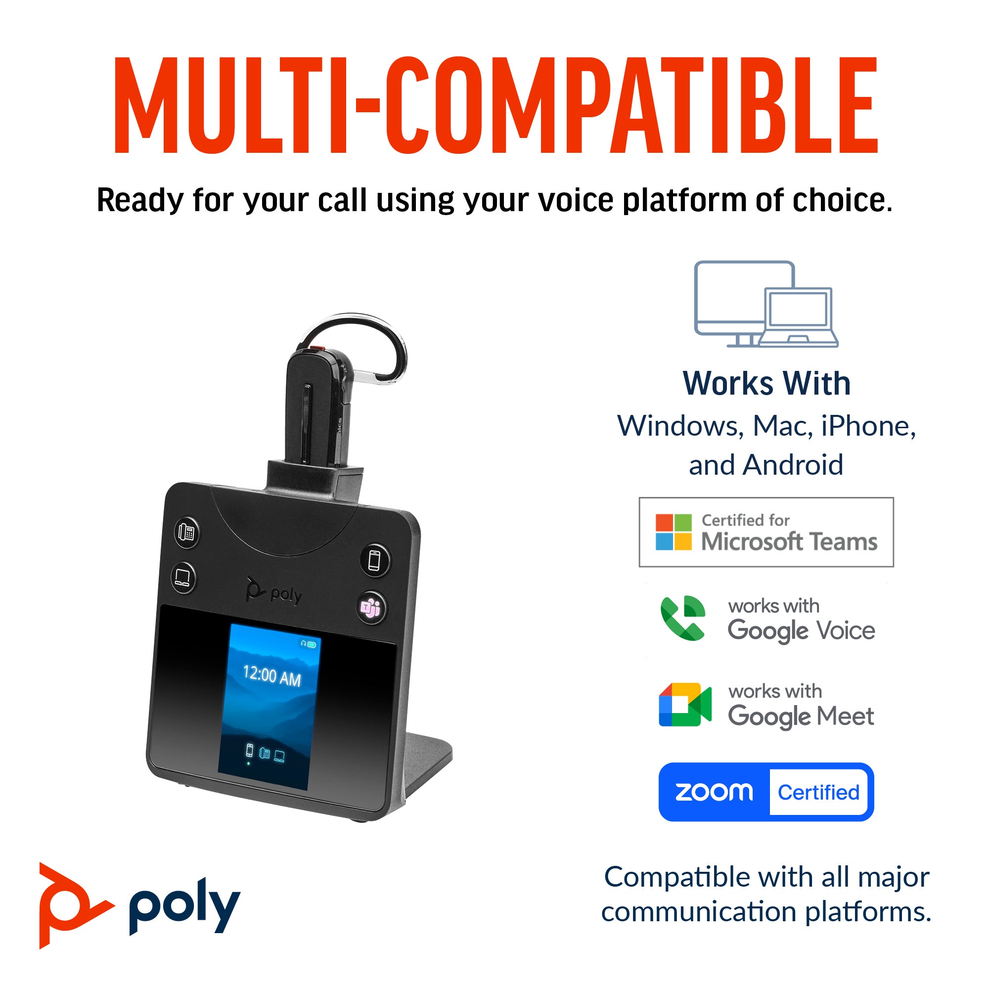 HP POLY POLY SAVI 8445 D1 CVTB HS U.S. - ENGLISH LOCALIZATION - Cartouches Certifiees