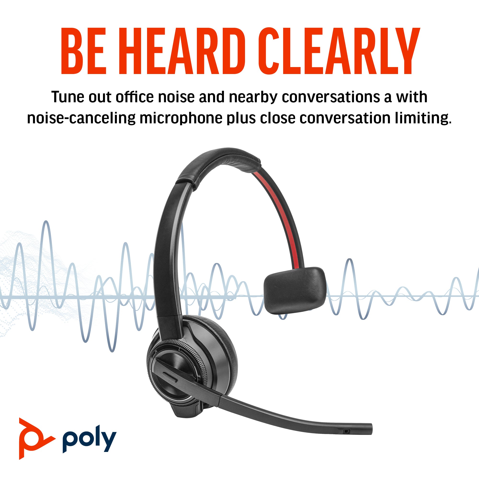 HP POLY SAVI 8410 MONO-M D1 HEADSET U.S. - ENGLISH LOCALIZATION - Cartouches Certifiees