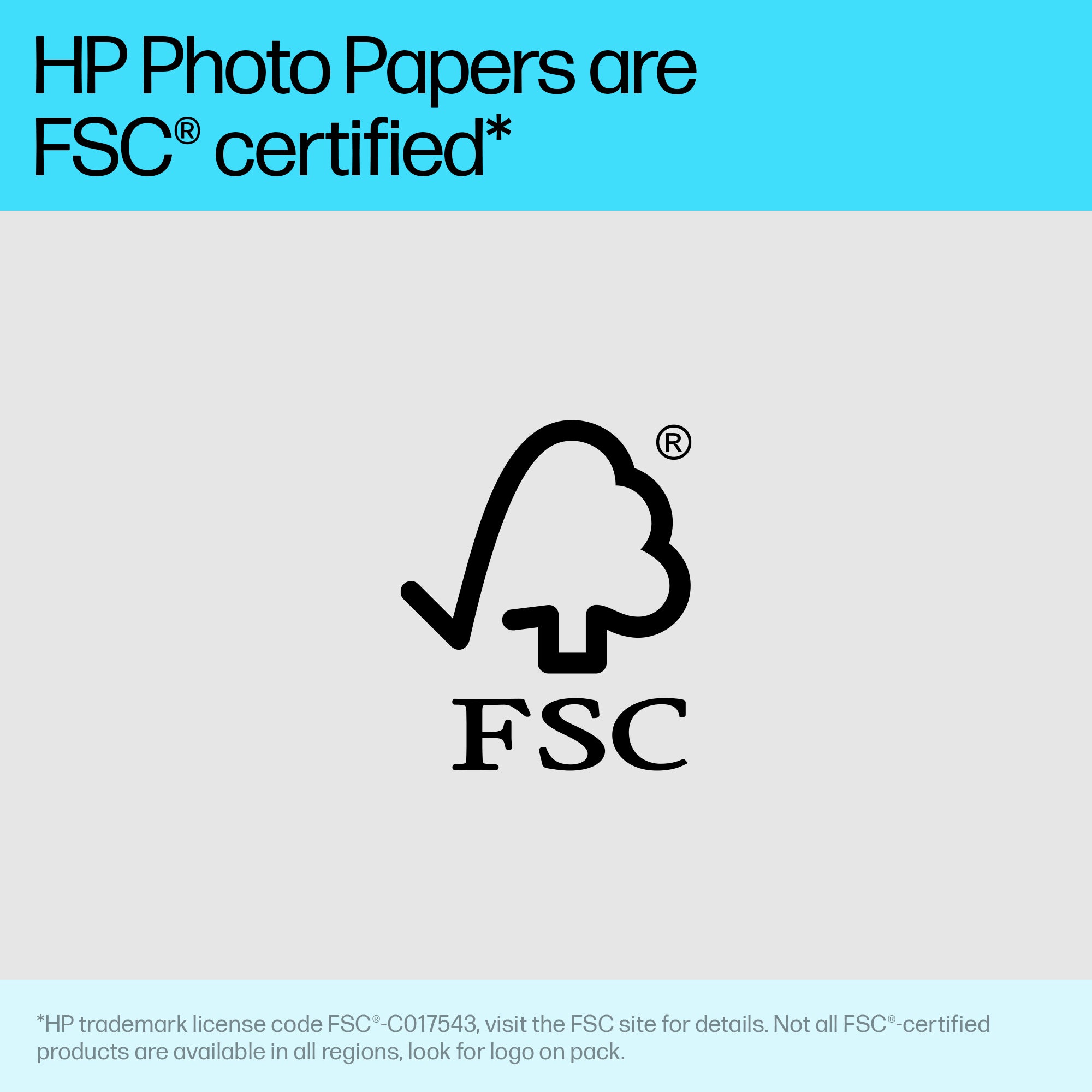 HP Prem Pls4x6 100sht Glsy FSC Pht Paper (CR668A) - Cartouches Certifiees