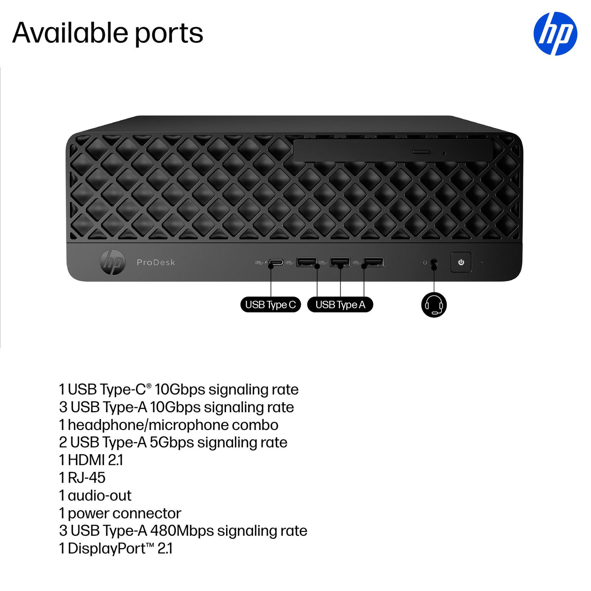 HP PRODESK 4 SFF G1I U5235 16GB/256 PC ENGLISH (BH9F0UT#ABA) - Cartouches Certifiees