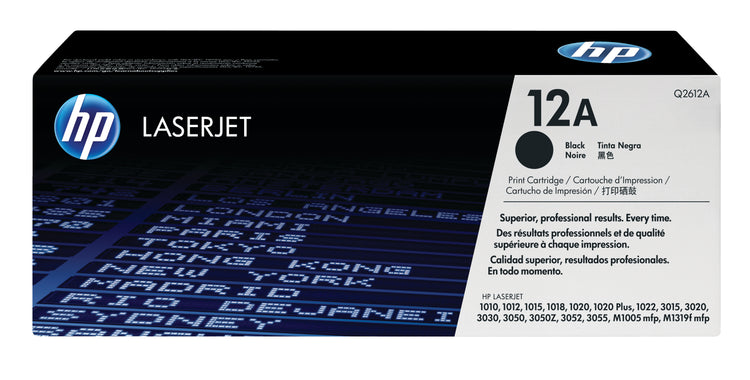 HP Q2612A (12A) Black Original Toner Cartridge - Cartouches Certifiees