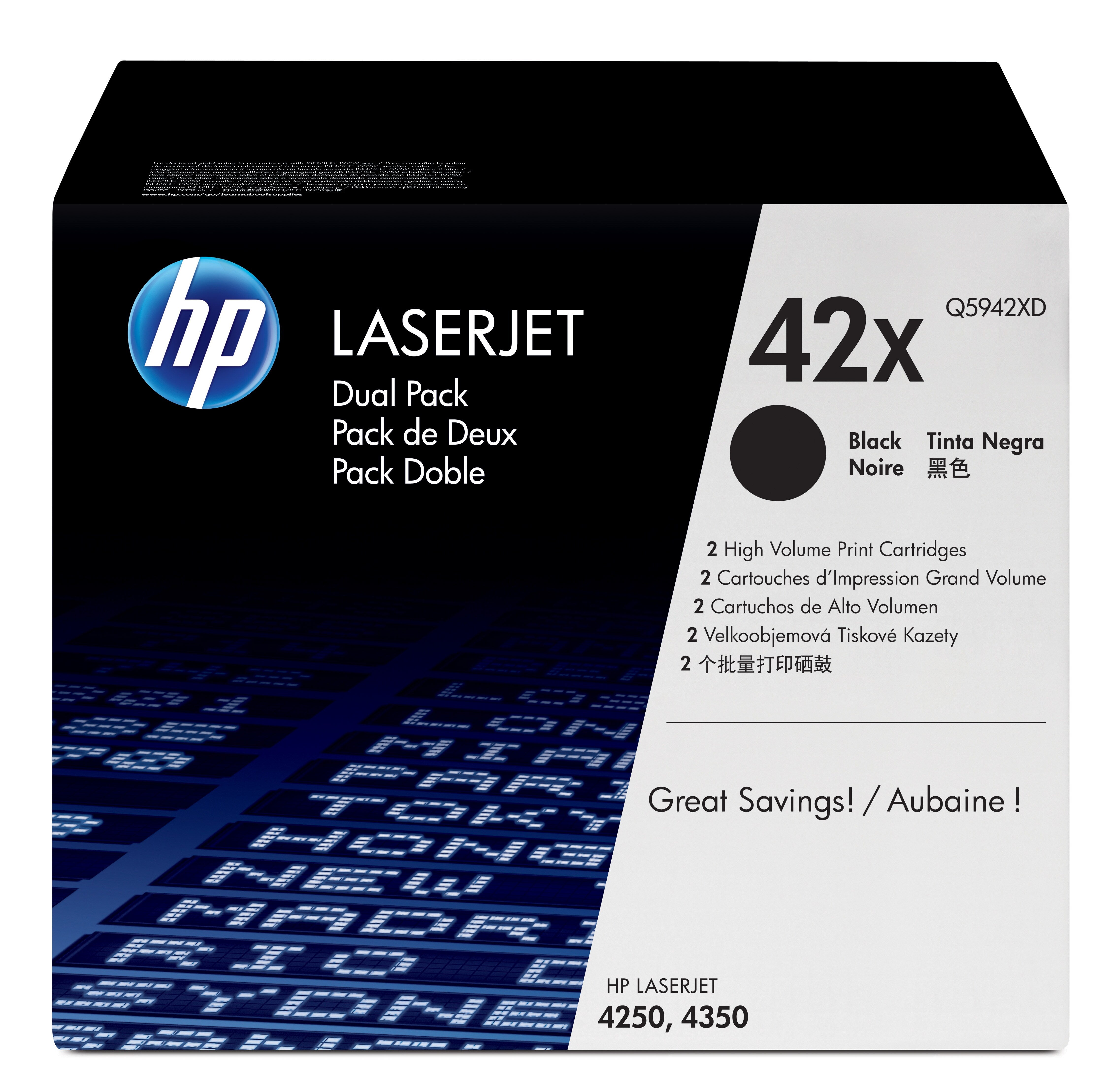 HP Q5942XD (42X) Black Original Toner Cartridge - Cartouches Certifiees