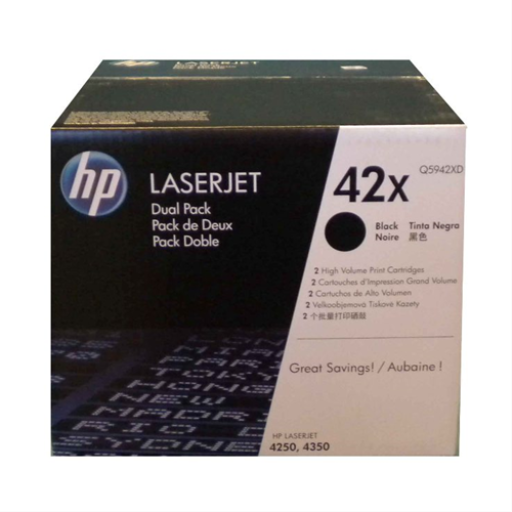 HP Q5942XD (42X) Black Original Toner Cartridge - Cartouches Certifiees