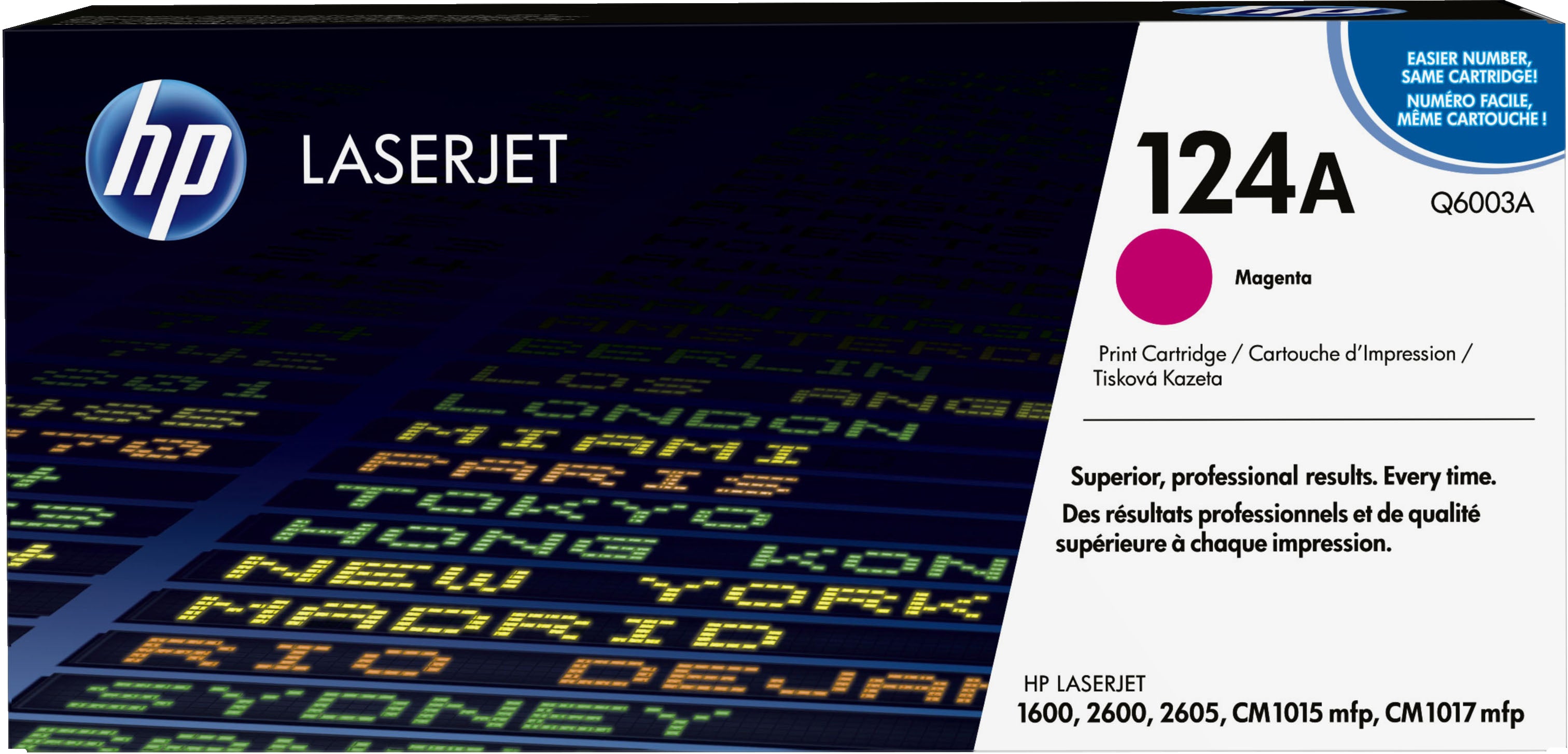 HP Q6003A (124A) Magenta Original Toner Cartridge - Cartouches Certifiees