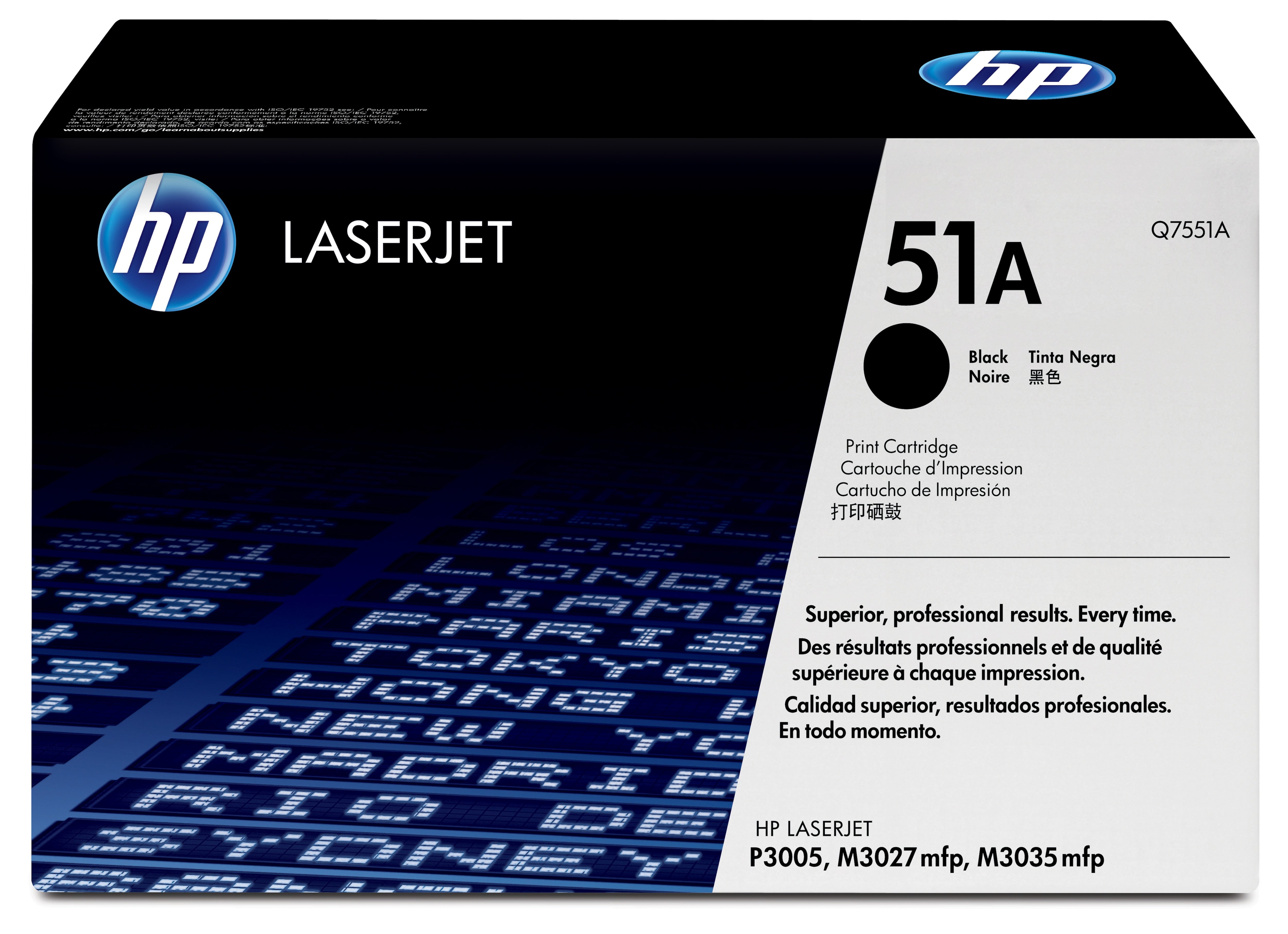 HP Q7551A (51A) Black Original Toner Cartridge - Cartouches Certifiees