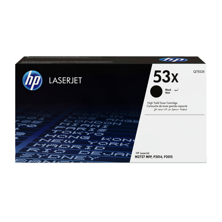 HP Q7553X (53X) Black Original Toner Cartridge - Cartouches Certifiees