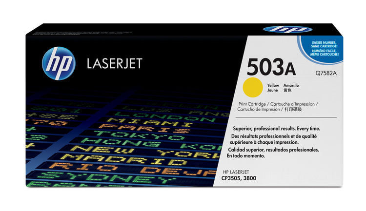 HP Q7582A (503A) Yellow Original Toner Cartridge - Cartouches Certifiees