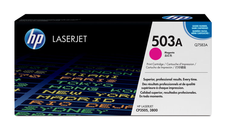 HP Q7583A (503A) Magenta Original Toner Cartridge - Cartouches Certifiees