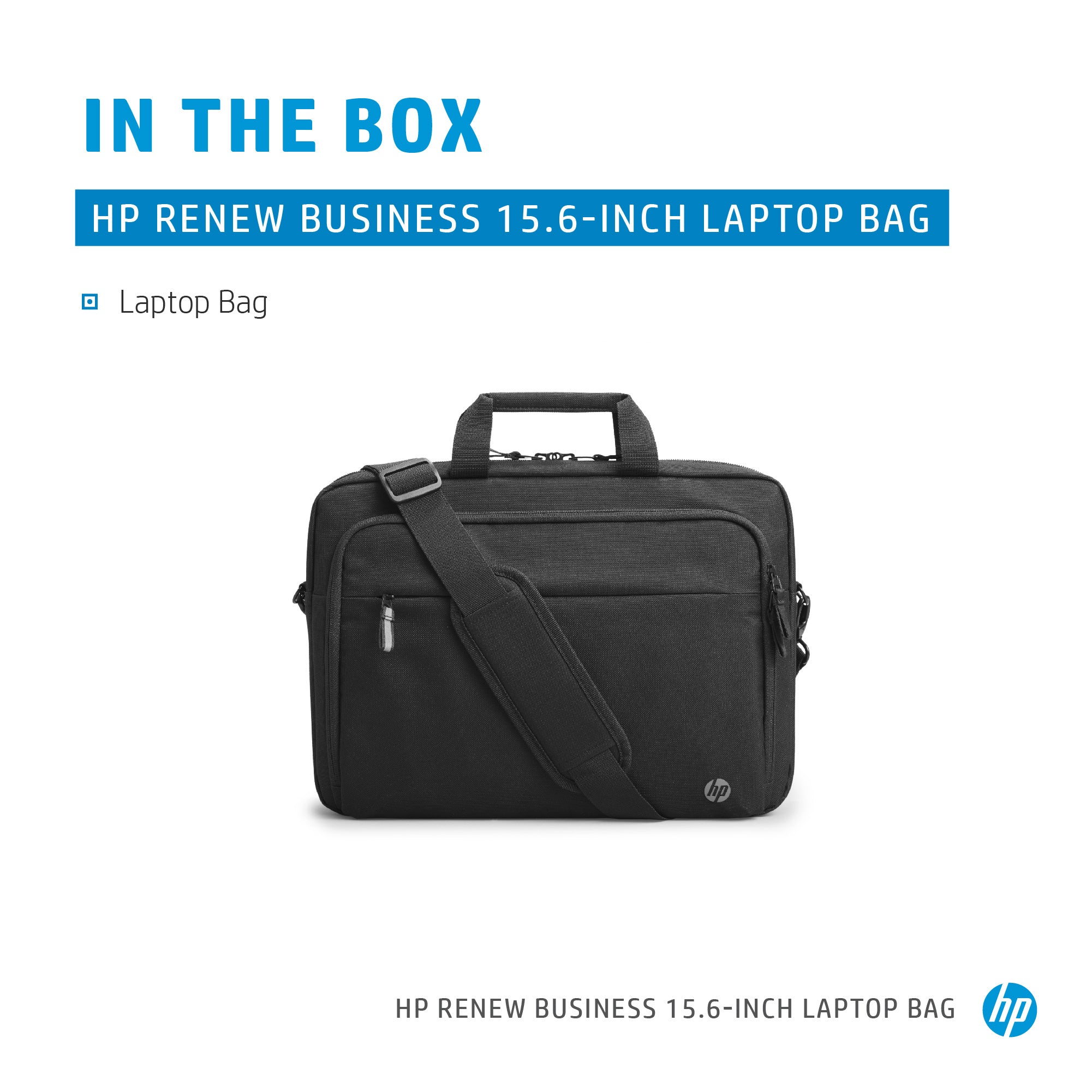 HP Renew Business 15.6 Laptop Bag 39.6 cm (15.6") Messenger case Black (3E5F8AA) - Cartouches Certifiees