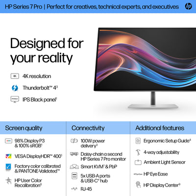 HP S7 PRO 727PK 4K TB4 MNTR UNITED STATES / CANADA ENGLISH (8J9G2AA#ABA) - Cartouches Certifiees