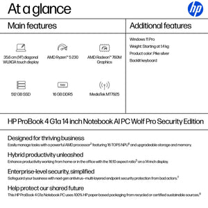 HP SMART BUY PROBOOK 4 G1A AI (BM4Y8UT#ABA) - Cartouches Certifiees