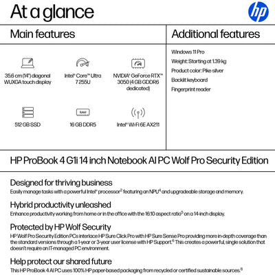 HP SMART BUY PROBOOK 4 G1I U7 255U (BA7R7UT#ABA) - Cartouches Certifiees
