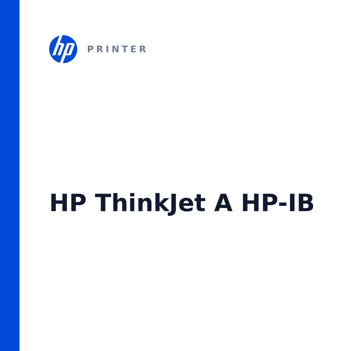HP ThinkJet A HP-IB