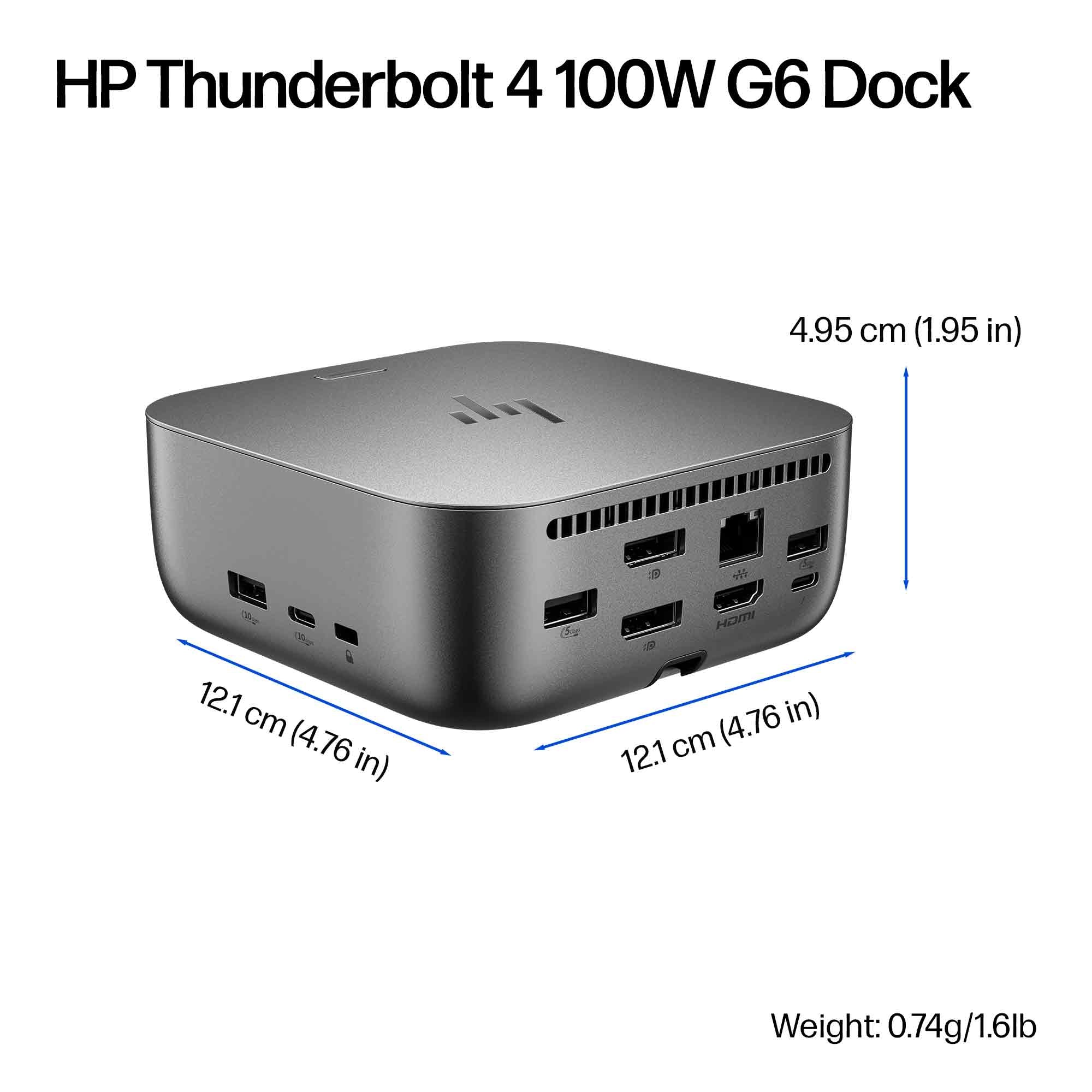 HP Thunderbolt 4 100W G6 Dock (9X472UT#ABA) - Cartouches Certifiees
