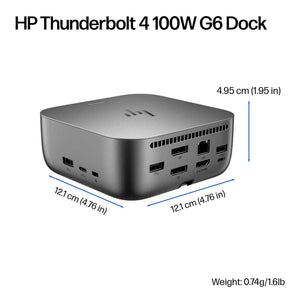 HP Thunderbolt 4 100W G6 Dock (9X472UT#ABA) - Cartouches Certifiees