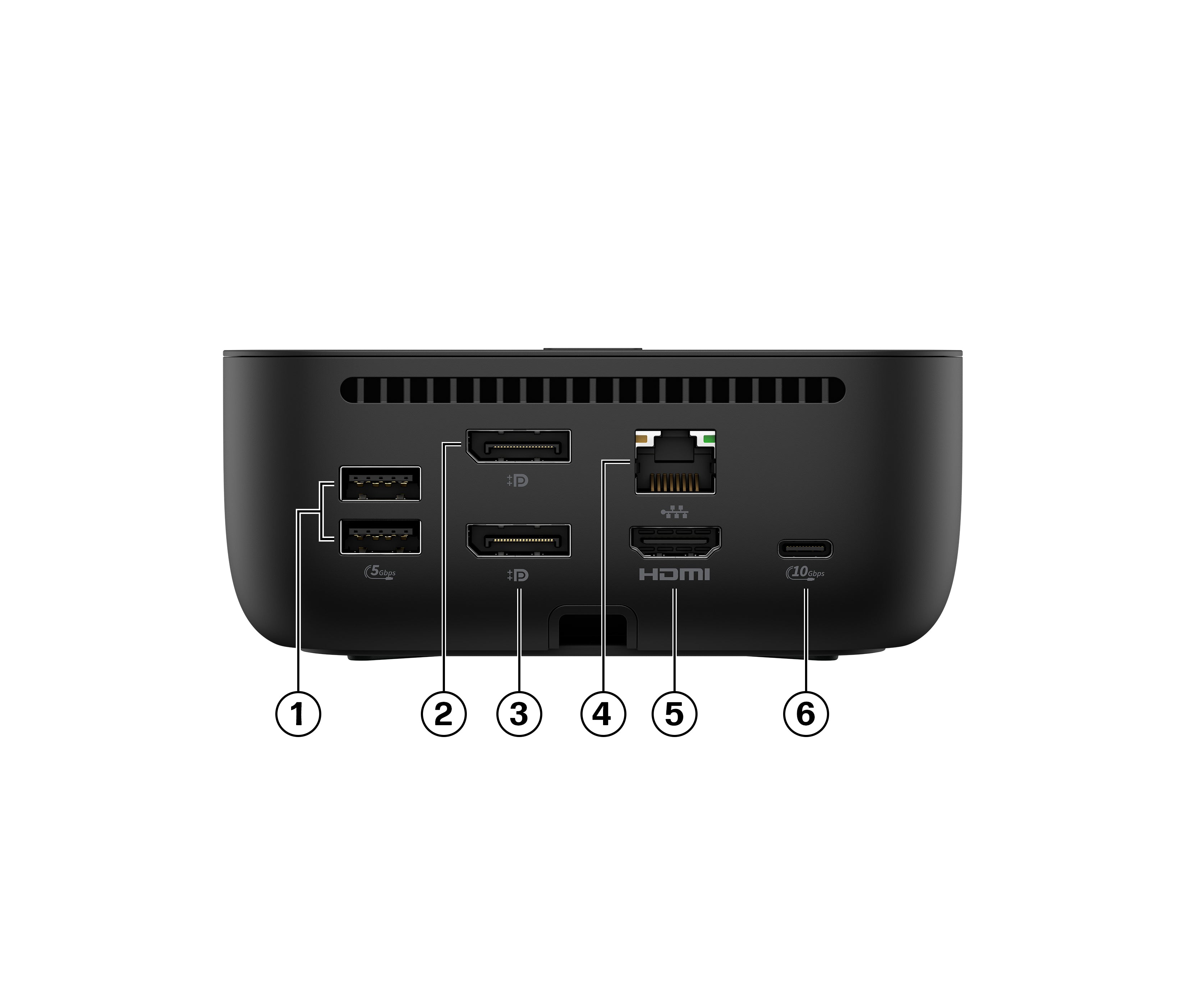 HP USB-C 100W G6 Dock (9X3V1UT#ABA) - Cartouches Certifiees