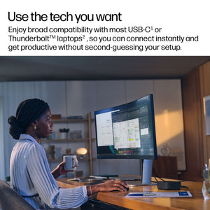 HP USB-C 100W G6 Dock (9X3V1UT#ABA) - Cartouches Certifiees
