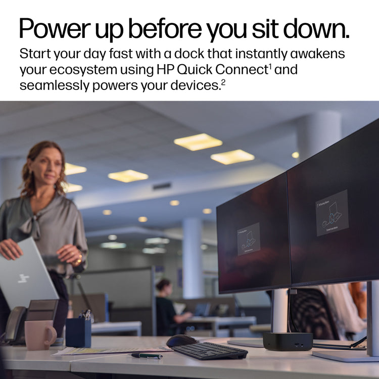 HP USB-C 100W G6 Dock (9X3V1UT#ABA) - Cartouches Certifiees
