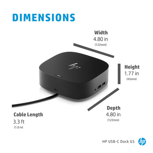 HP USB-C Dock G5 (5TW10AA#ABA) - Cartouches Certifiees