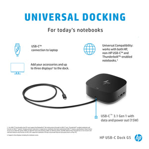 HP USB-C Dock G5 (5TW10AA#ABA) - Cartouches Certifiees