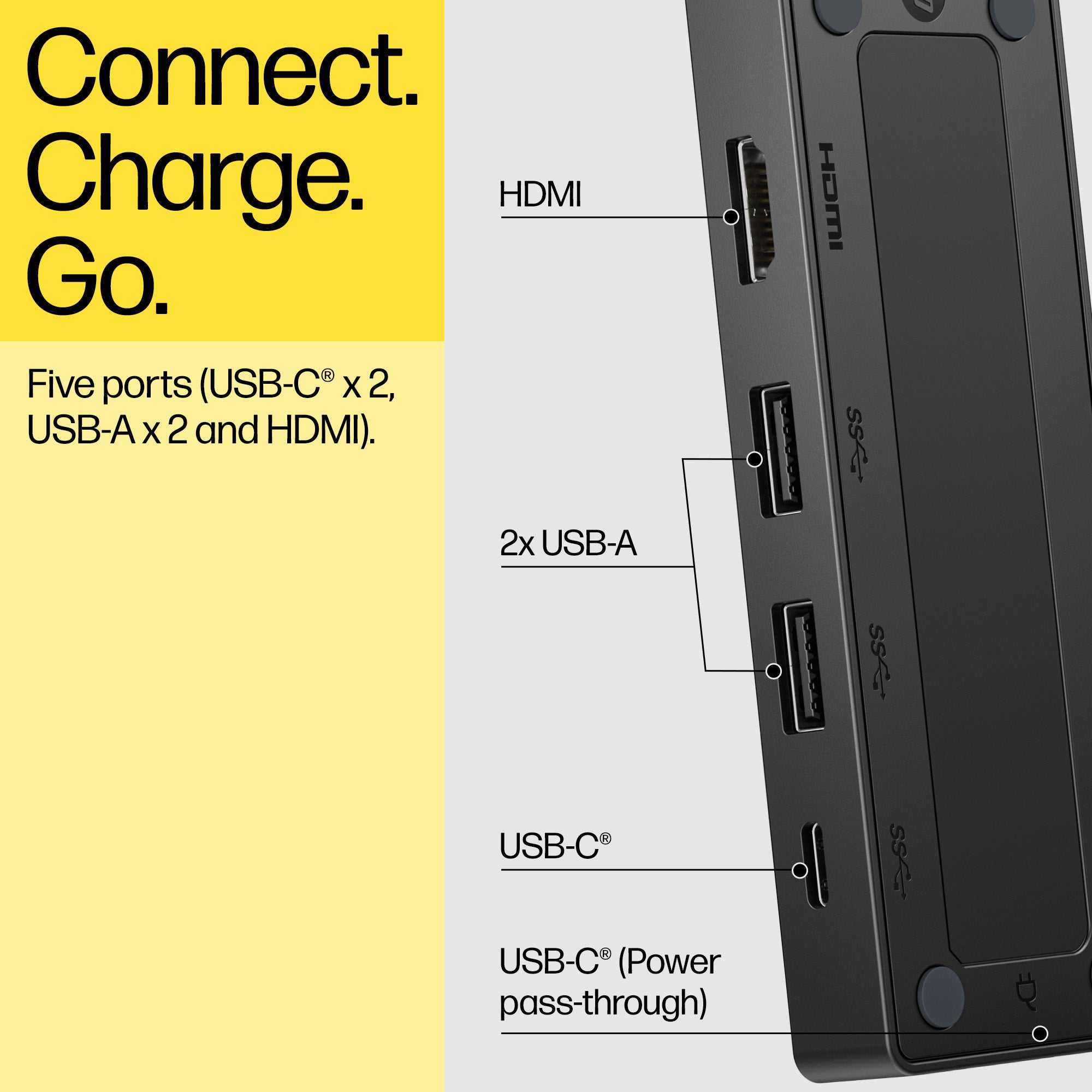 HP USB-C Travel Hub G3 (86S97UT) - Cartouches Certifiees