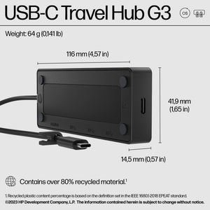 HP USB-C Travel Hub G3 (86S97UT) - Cartouches Certifiees