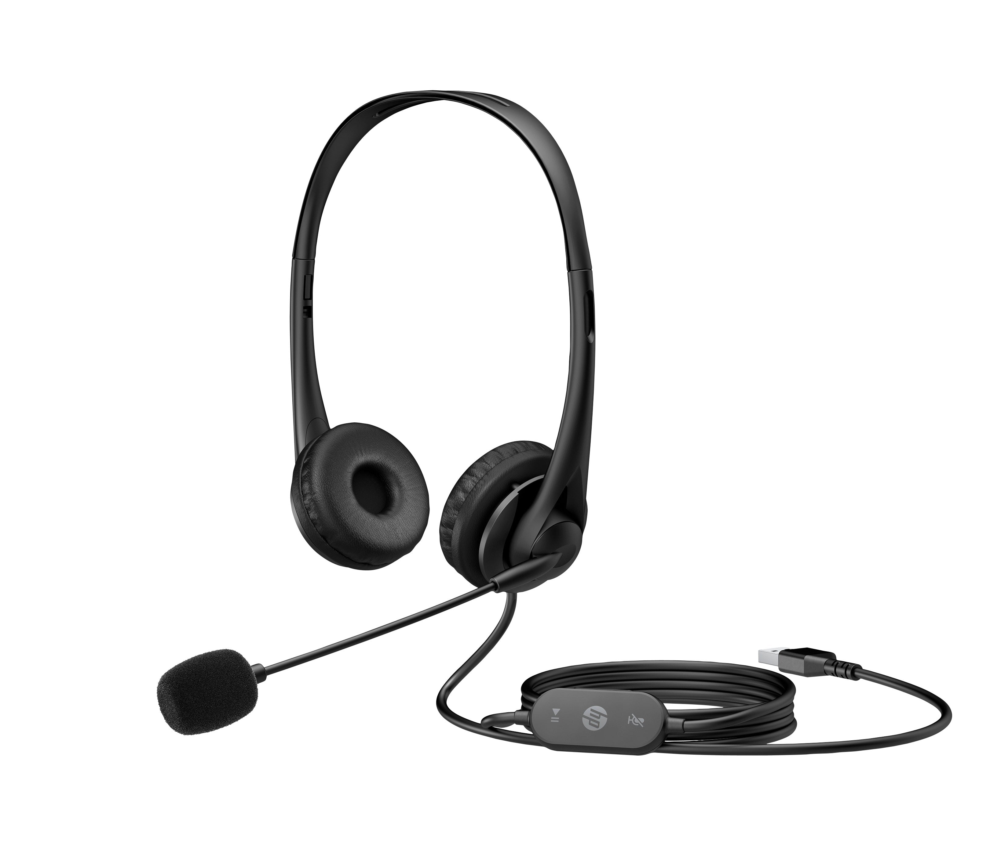 HP USB G2 Stereo Headset Wired Head-band Office/Call center Black (428K6AA) - Cartouches Certifiees