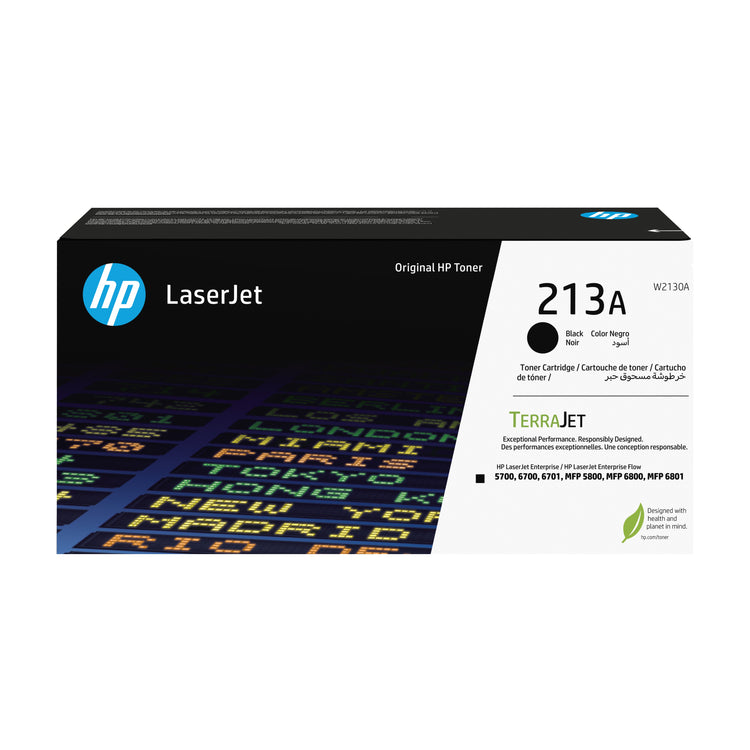HP W2130A (213A) Black Original Toner Cartridge - Cartouches Certifiees