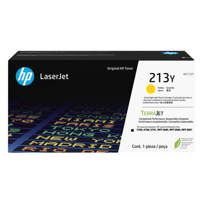 HP W2132Y (213Y) Yellow Original Toner Cartridge - Cartouches Certifiées