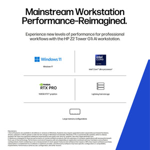 HP Z2 TWR G1I U7265 32GB/1TB PC ENGLISH (BN5J4UT#ABA) - Cartouches Certifiees