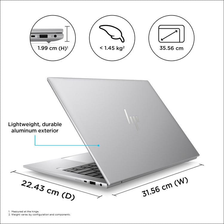 HP ZFLY14G10 I5-1350P 14 16GB/256 PC BILINGUAL (7Z1A6UT#ABL) - Cartouches Certifiees