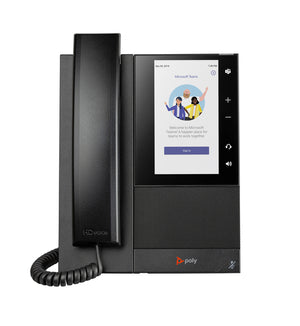 HPE HP Poly CCX 505 Business Media Phone for Microsoft Teams and PoE-enabled IP phone Black 24 lines LCD Wi-Fi (82Z79AA) - Cartouches Certifiees