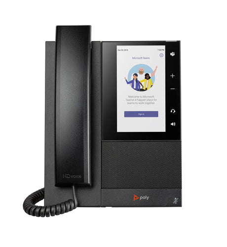 HPE HP Poly CCX 505 Business Media Phone for Microsoft Teams and PoE-enabled IP phone Black 24 lines LCD Wi-Fi (82Z79AA) - Cartouches Certifiees
