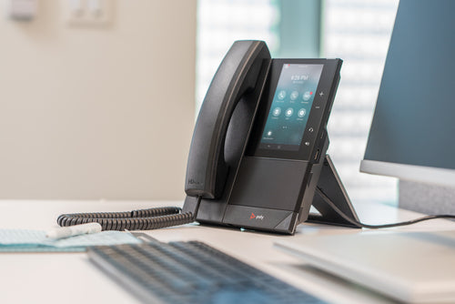 HPE HP Poly CCX 505 Business Media Phone for Microsoft Teams and PoE-enabled IP phone Black 24 lines LCD Wi-Fi (82Z79AA) - Cartouches Certifiees
