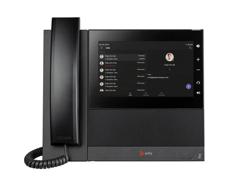 HPE HP Poly CCX 600 Business Media Phone for Microsoft Teams and PoE-enabled IP phone Black LCD Wi-Fi (82Z84AA) - Cartouches Certifiees
