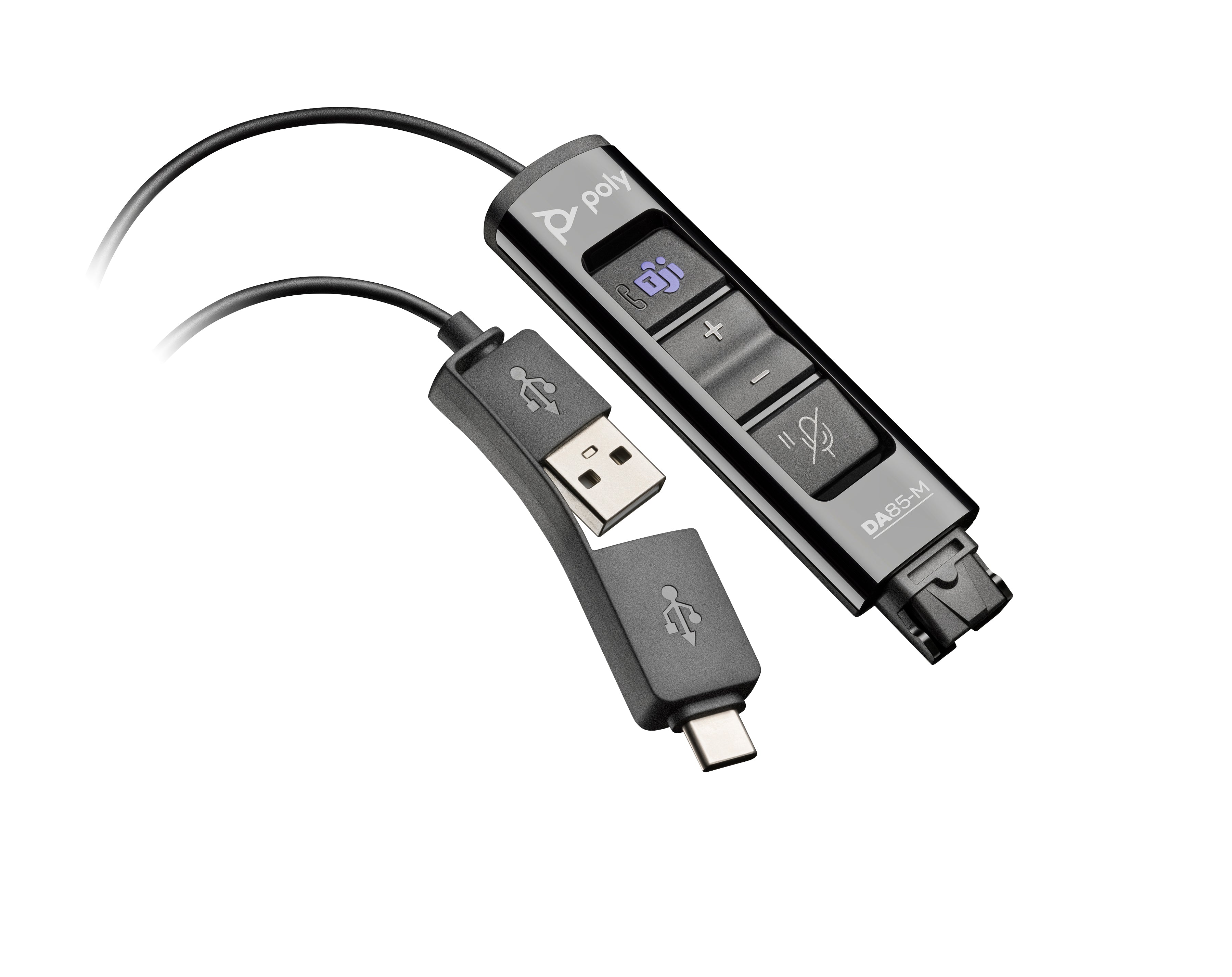 HPE HP Poly DA85-M USB to QD Black Adapter TAA (786C8AA) - Cartouches Certifiees