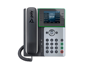 HPE HP Poly Edge E320 and PoE-enabled IP phone Black 8 lines IPS (82M88AA) - Cartouches Certifiees