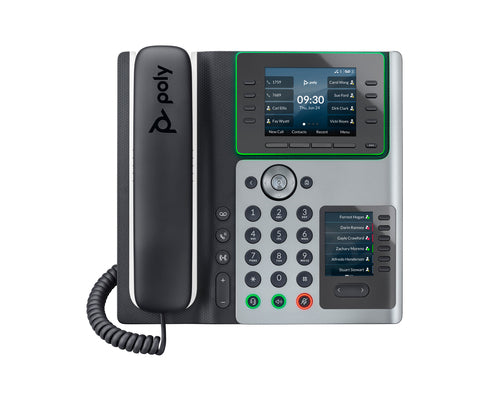 HPE HP Poly Edge E450 and PoE-enabled IP phone Black 8 lines IPS (82M90AA)
