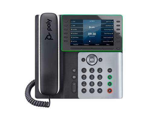 HPE HP Poly Edge E550 and PoE-enabled IP phone Black 12 lines IPS Wi-Fi (82M91AA) - Cartouches Certifiees