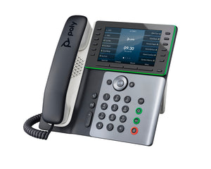 HPE HP Poly Edge E550 and PoE-enabled with Power Supply IP phone Black, White 12 lines IPS Wi-Fi (89B57AA#ABA) - Cartouches Certifiees