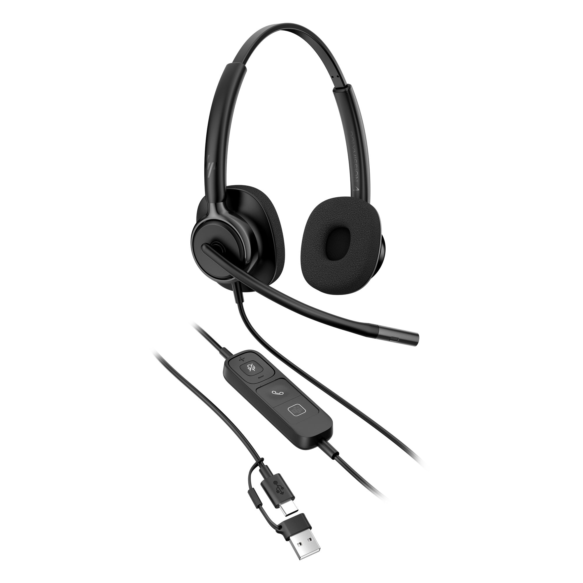 HPE HP Poly Mission 415 Monaural USB Wired Headset (Bulk) (C01B2A6#AC3) - Cartouches Certifiees