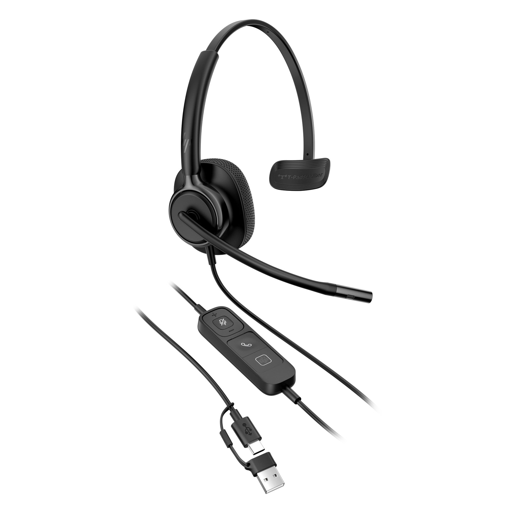 HPE HP Poly Mission 415 Monaural USB Wired Headset (C01B2AA#AC3) - Cartouches Certifiees